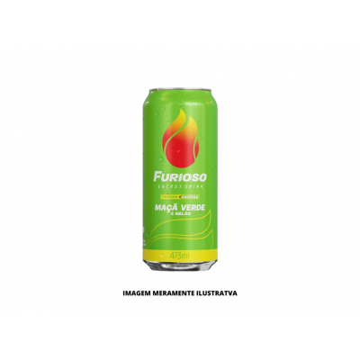 ENERGETICO - FURIOSO - 473ML MACA VERDE COM MELAO LATAO